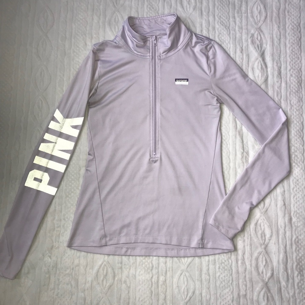 Victoria’s Secret Pink Lilac Quarterzip Sz XS